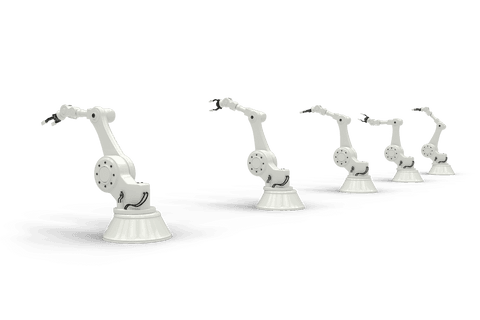 White Robotic Arms on Transparent Background, Technology Illustration - Download Free Stock Videos Pikwizard.com