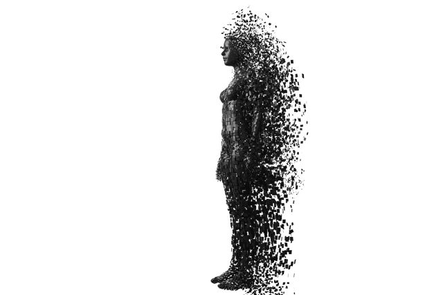 Transparent Digital 3D Model of Woman with Disintegrating Effect - Download Free Stock Videos Pikwizard.com