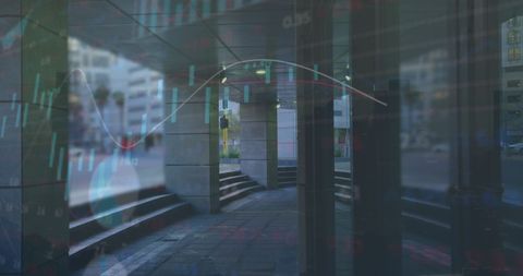 Financial Data Overlaid on Urban Scene Illustrating Global Economy - Download Free Stock Images Pikwizard.com