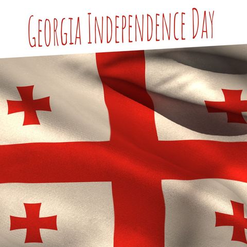 Georgia Independence Day Georgian Flag Waving - Download Free Stock Templates Pikwizard.com