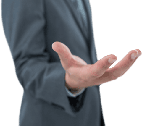 businessman holding informative transparent object render - Download Free Stock Videos Pikwizard.com