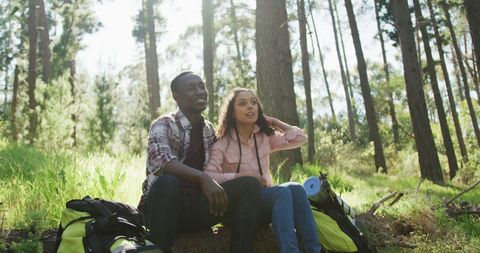 Happy Couple Enjoying Nature on a Hiking Adventure - Download Free Stock Images Pikwizard.com