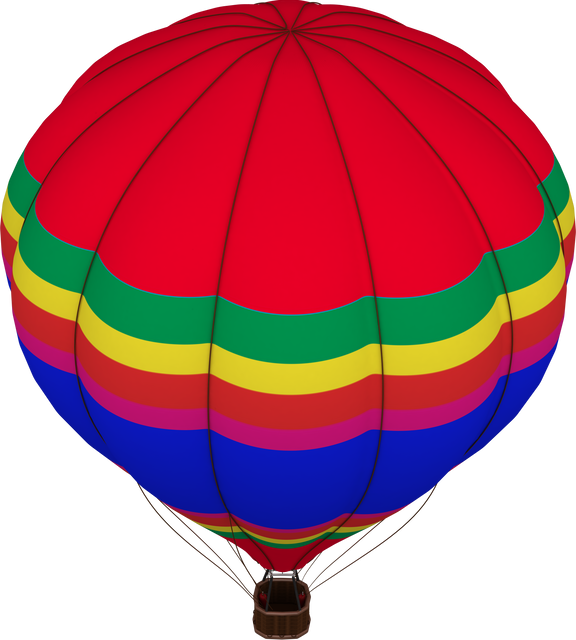 High Angle View of Transparent Multicolored Hot Air Balloon - Download Free Stock Videos Pikwizard.com