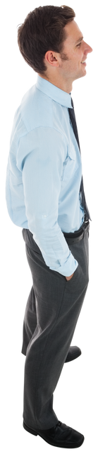 Transparent Businessman Smiling in Formal Attire Standing Confidently - Download Free Stock Videos Pikwizard.com