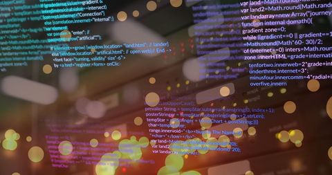 abstract digital coding with technology layers - Download Free Stock Images Pikwizard.com