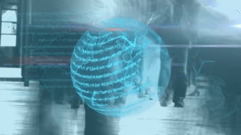 Digital Globe with Exchanging Data over Busy Urban Scene