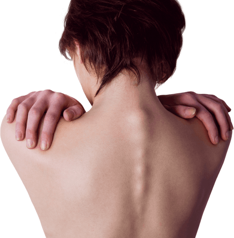 transparent view of back and shoulder discomfort - Download Free Stock Videos Pikwizard.com