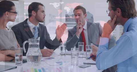 diverse business team analyzing financial data in meeting - Download Free Stock Images Pikwizard.com