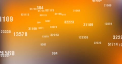 Dynamic Data Representation on Animated Orange Background - Download Free Stock Images Pikwizard.com