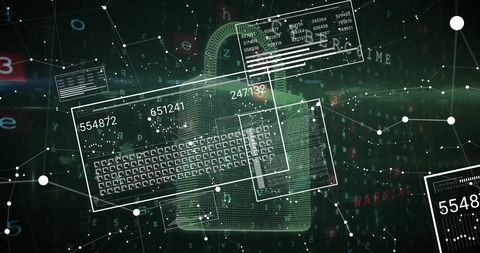 Cybersecurity Concept with Data Protection Icons - Download Free Stock Images Pikwizard.com