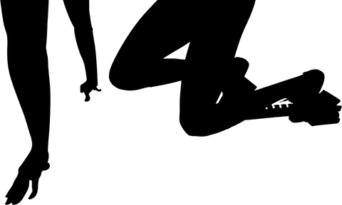 Transparent silhouette of man reflecting lifestyle and sport concepts