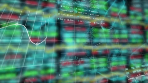 Digital Data Interface Featuring Animated Virus Cells