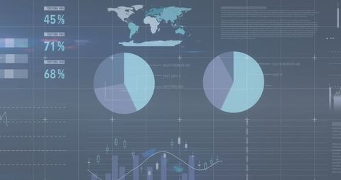 Digital Financial Data Display with Charts and Graphs - Download Free Stock Images Pikwizard.com