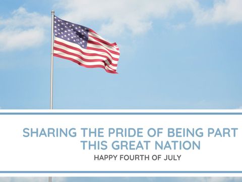 American Flag Waving Proudly for Independence Celebration - Download Free Stock Templates Pikwizard.com