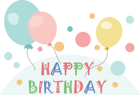 Colorful Birthday Balloons and Text on Transparent Background - Download Free Stock Videos Pikwizard.com