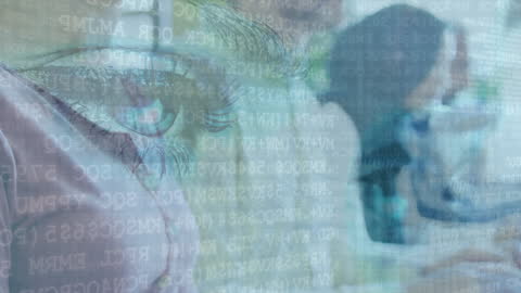 Abstract Image of Data Processing and Business Communication