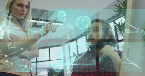 Technology and medicine integrated in a modern office environment