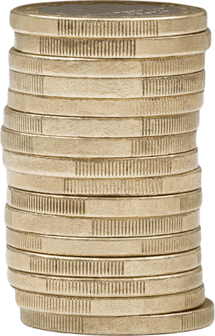 Stack of Coins Isolated on Transparent Background for Finance Concepts - Download Free Stock Videos Pikwizard.com