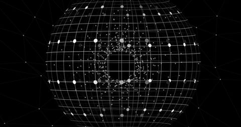 Digital Globe with Cosmic Network Connections Concept - Download Free Stock Images Pikwizard.com