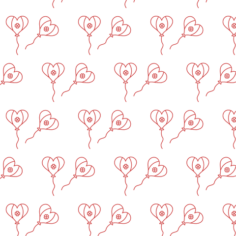 Heart Balloons with Clovers - Love and Luck Transparent Pattern - Download Free Stock Videos Pikwizard.com