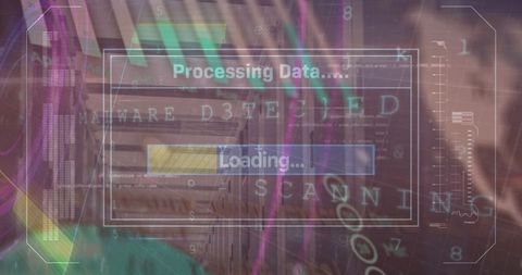 data security interface monitoring server operations - Download Free Stock Images Pikwizard.com