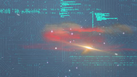 Digital Data Flow and Network Interface Animation