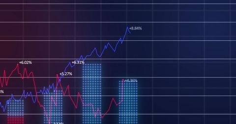 Rising Graphs and Interactive Financial Data Analytics Background - Download Free Stock Images Pikwizard.com