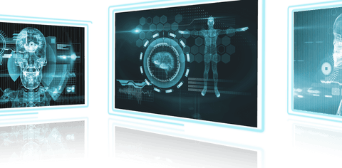 Digital Interfaces on Transparent Screens for Futuristic Microsite Design - Download Free Stock Videos Pikwizard.com
