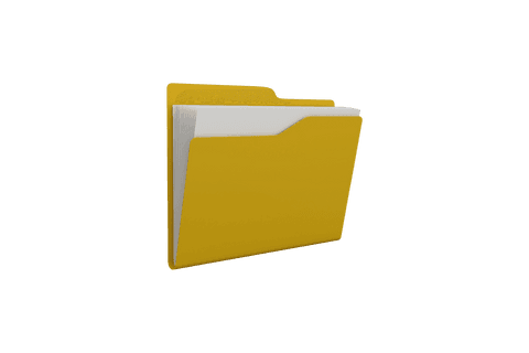 transparent yellow folder with papers illustration - Download Free Stock Videos Pikwizard.com