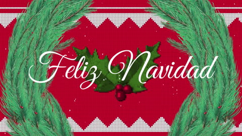 Animated Christmas Greeting Card with Falling Snowflakes