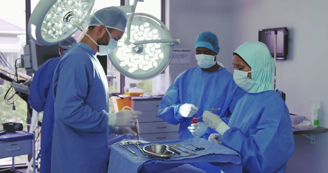 Surgeons Working Together in Operating Room - Download Free Stock Images Pikwizard.com