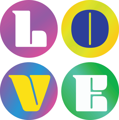 Colorful Love Letters on Transparent Circles Background for Valentine's Day - Download Free Stock Videos Pikwizard.com
