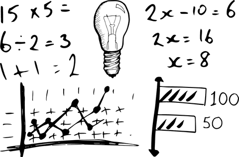 transparent light bulb with mathematical formulas inked inside - Download Free Stock Videos Pikwizard.com