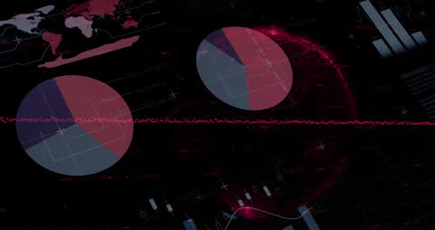 Futuristic Global Infographic Animation with Digital Interface