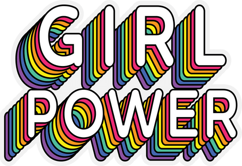 Colorful Girl Power Text on Transparent Background - Download Free Stock Videos Pikwizard.com