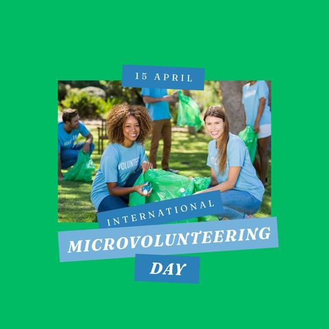 Diverse women volunteering on international microvolunteering day