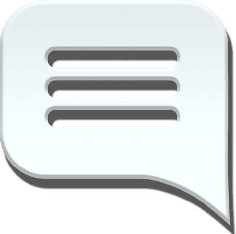 Transparent communication speech bubble icon vector