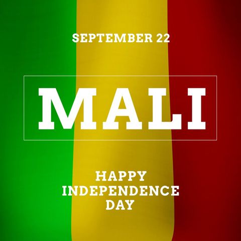 Mali Independence Day Poster with National Flag Background - Download Free Stock Templates Pikwizard.com