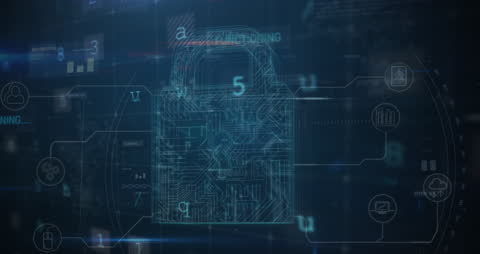 Digital Security Padlock with Technological Data Interface