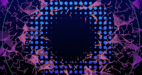 Abstract Geometric Circular Pattern on Dark Background - Download Free Stock Images Pikwizard.com