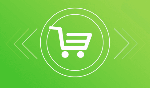 Shopping Cart Icon in Transparent Design on Green Background - Download Free Stock Videos Pikwizard.com