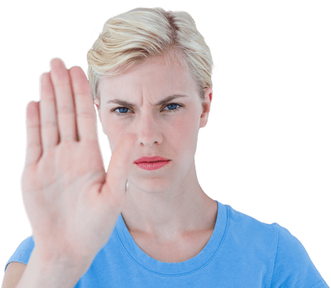 Transparent Image Frustrated Woman Raising Hand Gesture - Download Free Stock Videos Pikwizard.com