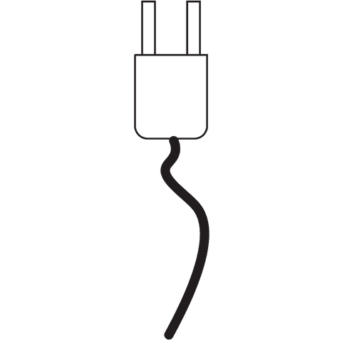 electric plug and cable illustration on transparent background - Download Free Stock Videos Pikwizard.com