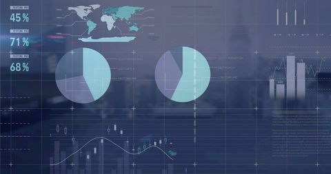 Digital Display of Global Data and Analytics Interface Technology - Download Free Stock Images Pikwizard.com