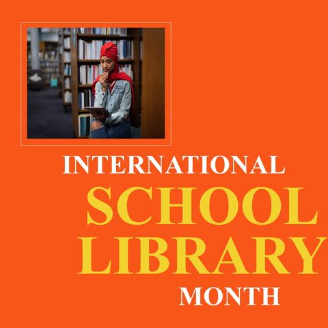 Student with Hijab Using Tablet Celebrating International School Library Month - Download Free Stock Templates Pikwizard.com
