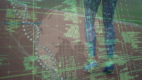 Digital Interface Tracking Fitness and DNA Analysis