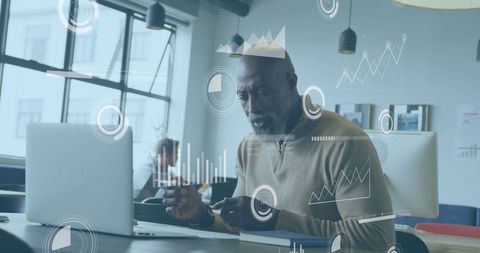 Professional Analyzing Data on Laptop with Digital Interface - Download Free Stock Images Pikwizard.com