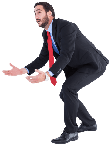 transparent businessman reaching with open arms facing upwards - Download Free Stock Videos Pikwizard.com