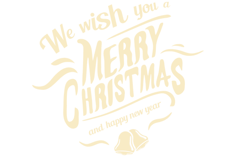 Festive Christmas Wishes with Transparent Background