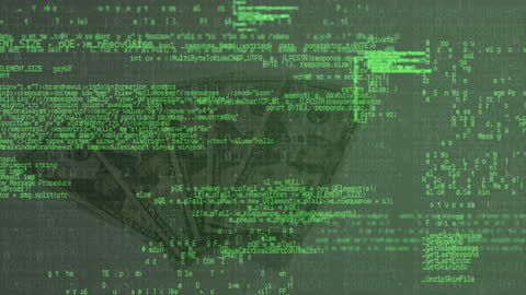 Digital Data Streams Overlayed on Dollar Background